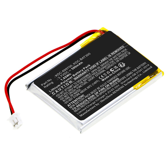 Batteries N Accessories BNA-WB-P17726 Barcode Scanner Battery - Li-Pol, 3.7V, 500mAh, Ultra High Capacity - Replacement for KOAMTAC KDC-699700 Battery