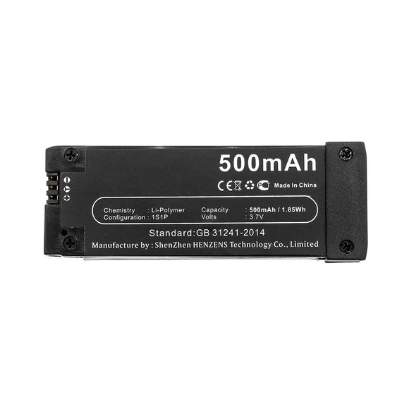 Batteries N Accessories BNA-WB-P12785 Quadcopter Drone Battery - Li-Pol, 3.7V, 500mAh, Ultra High Capacity - Replacement for Eachine DS 721855 Battery