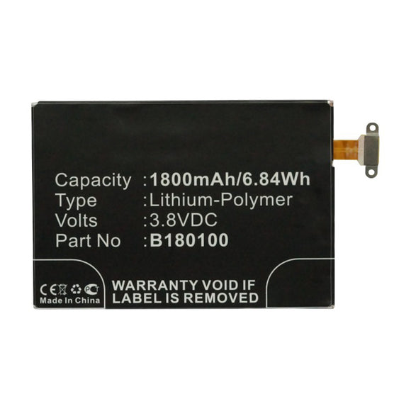 Batteries N Accessories BNA-WB-P15627 Cell Phone Battery - Li-Pol, 3.8V, 1800mAh, Ultra High Capacity - Replacement for HTC 35H00210-00M Battery