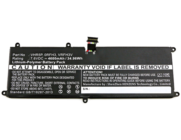 Batteries N Accessories BNA-WB-P4570 Laptops Battery - Li-Pol, 7.6V, 4600 mAh, Ultra High Capacity Battery - Replacement for Dell 0RFH3V Battery
