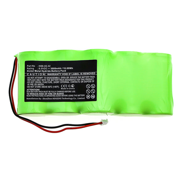 Batteries N Accessories BNA-WB-H13386 Equipment Battery - Ni-MH, 6V, 3000mAh, Ultra High Capacity - Replacement for Theis N98-05.02 Battery