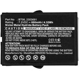 Batteries N Accessories BNA-WB-H7153 Remote Control Battery - Ni-MH, 7.2V, 600 mAh, Ultra High Capacity Battery - Replacement for IKUSI 2303691 Battery