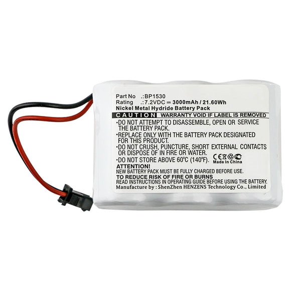 Batteries N Accessories BNA-WB-H10310 Equipment Battery - Ni-MH, 7.2V, 3000mAh, Ultra High Capacity - Replacement for Horizon BP1530 Battery