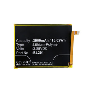 Batteries N Accessories BNA-WB-P12239 Cell Phone Battery - Li-Pol, 3.85V, 3900mAh, Ultra High Capacity - Replacement for Lenovo BL291 Battery