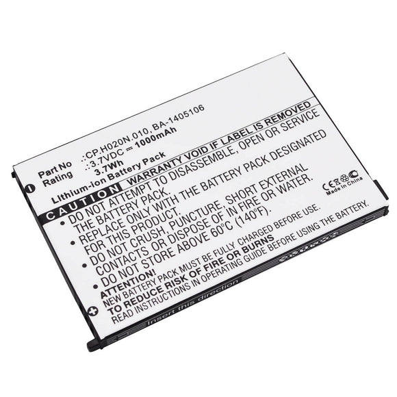 Batteries N Accessories BNA-WB-L6501 PDA Battery - Li-Ion, 3.7V, 1000 mAh, Ultra High Capacity Battery - Replacement for Acer BA-1405106 Battery