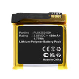 Batteries N Accessories BNA-WB-P18832 Smartwatch Battery - Li-Pol, 3.85V, 460mAh, Ultra High Capacity - Replacement for Amazfit PL542524GH Battery