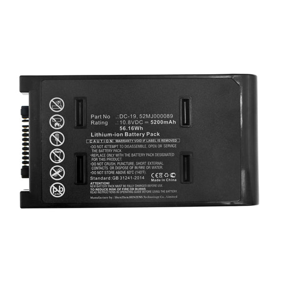 Batteries N Accessories BNA-WB-L14203 Equipment Battery - Li-ion, 10.8V, 5200mAh, Ultra High Capacity - Replacement for YUT DC-19 Battery