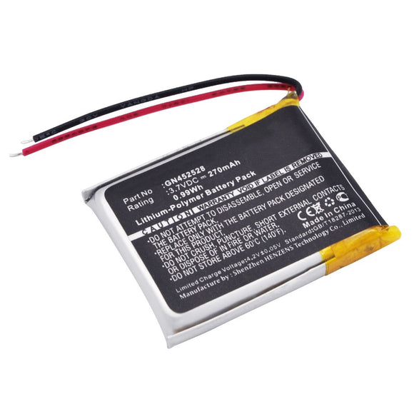 Batteries N Accessories BNA-WB-P4308 GPS Battery - Li-Pol, 3.7V, 270 mAh, Ultra High Capacity Battery - Replacement for Voice Caddie GN452528 Battery