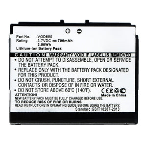 Batteries N Accessories BNA-WB-L13996 Cell Phone Battery - Li-ion, 3.7V, 700mAh, Ultra High Capacity - Replacement for VODAFONE 850 Battery