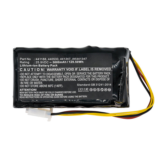 Batteries N Accessories BNA-WB-L16125 Lawn Mower Battery - Li-ion, 25.9V, 5000mAh, Ultra High Capacity - Replacement for AL-KO 20196003 Battery