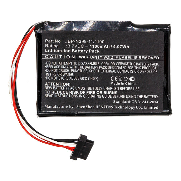 Batteries N Accessories BNA-WB-L15033 GPS Battery - Li-ion, 3.7V, 1100mAh, Ultra High Capacity - Replacement for Magellan BP-N399-11/1100 Battery