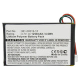 Batteries N Accessories BNA-WB-P4189 GPS Battery - Li-Pol, 3.7V, 1250 mAh, Ultra High Capacity Battery - Replacement for Garmin 361-00019-12 Battery