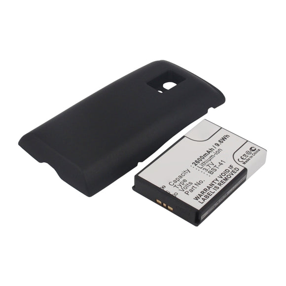 Batteries N Accessories BNA-WB-L15670 Cell Phone Battery - Li-ion, 3.7V, 2600mAh, Ultra High Capacity - Replacement for Sony Ericsson BST-41 Battery