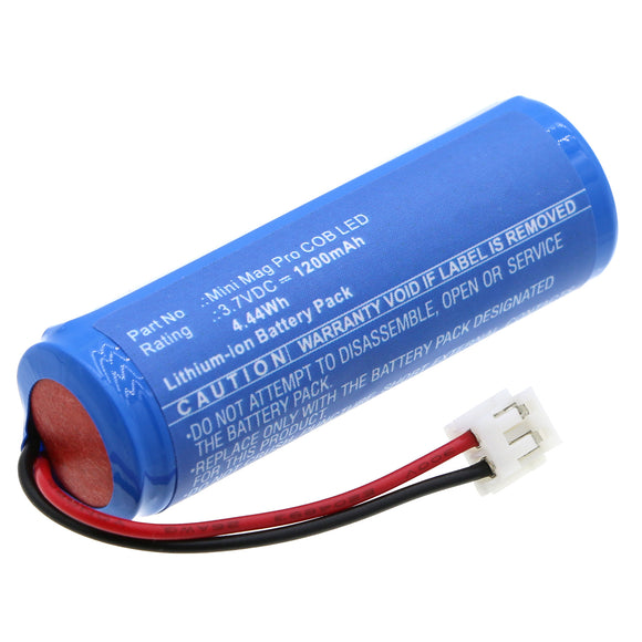 Batteries N Accessories BNA-WB-L18798 Flashlight Battery - Li-ion, 3.7V, 1200mAh, Ultra High Capacity - Replacement for SCANGRIP 03.5767 Battery