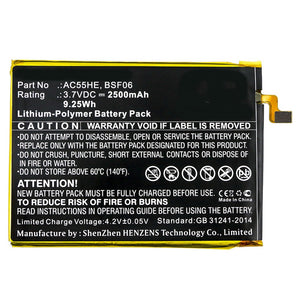 Batteries N Accessories BNA-WB-P9838 Cell Phone Battery - Li-Pol, 3.7V, 2500mAh, Ultra High Capacity - Replacement for Archos AC55HE Battery