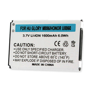 Batteries N Accessories BNA-WB-BLI-1233-1.6 Cell Phone Battery - Li-Ion, 3.7V, 1600 mAh, Ultra High Capacity Battery - Replacement for Huawei HB5F1H Battery