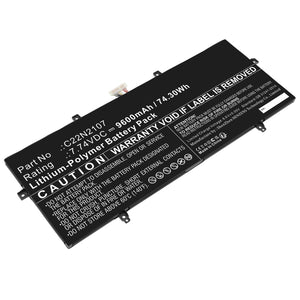 Batteries N Accessories BNA-WB-P17946 Laptop Battery - Li-Pol, 7.74V, 9600mAh, Ultra High Capacity - Replacement for Asus C22N2107 Battery