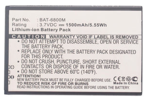 Batteries N Accessories BNA-WB-L3527 Cell Phone Battery - Li-Ion, 3.7V, 1500 mAh, Ultra High Capacity Battery - Replacement for Pantech BAT-6800M Battery