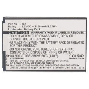 Batteries N Accessories BNA-WB-L9963 Cell Phone Battery - Li-ion, 3.7V, 1100mAh, Ultra High Capacity - Replacement for BlackBerry JS1 Battery