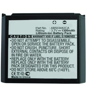 Batteries N Accessories BNA-WB-L3956 Cell Phone Battery - Li-ion, 3.7, 1300mAh, Ultra High Capacity Battery - Replacement for Samsung AB503442BABSTD, AB503442CA Battery