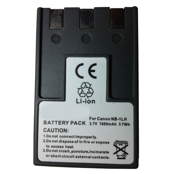 Batteries N Accessories BNA-WB-NB1LH Digital Camera Battery - li-ion, 3.7V, 1000 mAh, Ultra High Capacity Battery - Replacement for Canon NB-1LH Battery