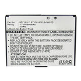 Batteries N Accessories BNA-WB-L14558 Cell Phone Battery - Li-ion, 3.7V, 800mAh, Ultra High Capacity - Replacement for Mobistel BTY26167 Battery