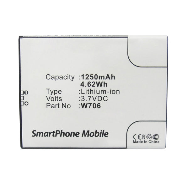 Batteries N Accessories BNA-WB-L10110 Cell Phone Battery - Li-ion, 3.7V, 1250mAh, Ultra High Capacity - Replacement for Coolpad CPLD-80 Battery