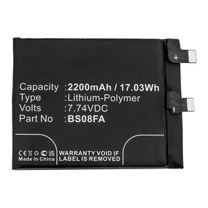 Batteries N Accessories BNA-WB-P14919 Cell Phone Battery - Li-Pol, 7.74V, 2200mAh, Ultra High Capacity - Replacement for Xiaomi BS08FA Battery