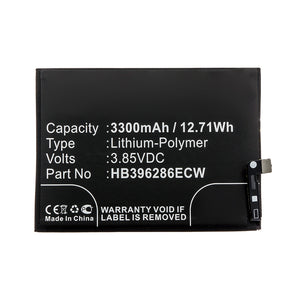 Batteries N Accessories BNA-WB-P12011 Cell Phone Battery - Li-Pol, 3.85V, 3300mAh, Ultra High Capacity - Replacement for Huawei HB396286ECW Battery