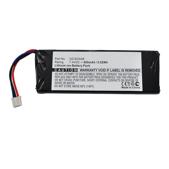 Batteries N Accessories BNA-WB-L16208 Player Battery - Li-ion, 7.4V, 800mAh, Ultra High Capacity - Replacement for Sonstige GS 533048 Battery