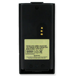 Batteries N Accessories BNA-WB-BLI-BKB1210 2-Way Radio Battery - Li-ion, 7.4V, 3200 mAh, Ultra High Capacity Battery - Replacement for Harris BT-010942-001 Rev C Battery