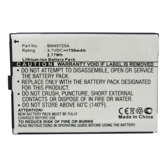 Batteries N Accessories BNA-WB-L16443 Cell Phone Battery - Li-ion, 3.7V, 750mAh, Ultra High Capacity - Replacement for Motorola SNN5725A Battery