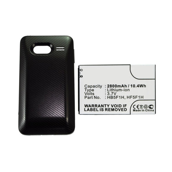 Batteries N Accessories BNA-WB-L12001 Cell Phone Battery - Li-ion, 3.7V, 2800mAh, Ultra High Capacity - Replacement for Huawei HB5F1H Battery