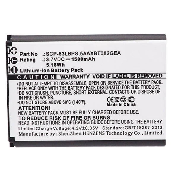 Batteries N Accessories BNA-WB-BLI-1448-1.5 Cell Phone Battery - Li-Ion, 3.7V, 1500 mAh, Ultra High Capacity Battery - Replacement for Kyocera SCP-63LBPS Battery