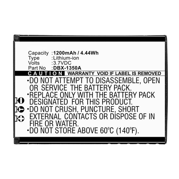 Batteries N Accessories BNA-WB-L15548 Cell Phone Battery - Li-ion, 3.7V, 1200mAh, Ultra High Capacity - Replacement for Doro DBX-1350A Battery