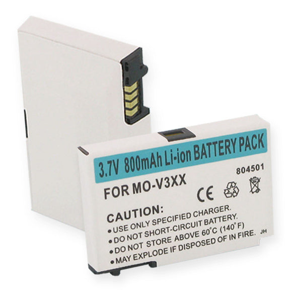Batteries N Accessories BNA-WB-BLI-1110-.8 Cell Phone Battery - Li-Ion, 3.7V, 800 mAh, Ultra High Capacity Battery - Replacement for Motorola RAZR Battery