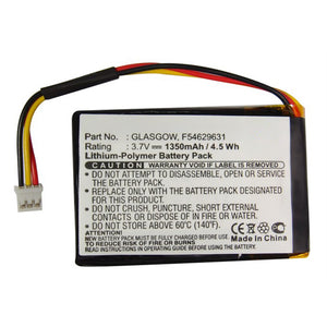 Batteries N Accessories BNA-WB-P13439 GPS Battery - Li-Pol, 3.7V, 1350mAh, Ultra High Capacity - Replacement for TomTom GLASGOW Battery