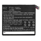 Batteries N Accessories BNA-WB-P11117 Tablet Battery - Li-Pol, 11.1V, 2050mAh, Ultra High Capacity - Replacement for Dell BTYGAL1 Battery