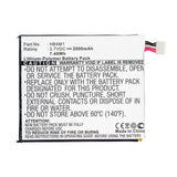 Batteries N Accessories BNA-WB-P12014 Cell Phone Battery - Li-Pol, 3.7V, 2000mAh, Ultra High Capacity - Replacement for Huawei HB4M1 Battery