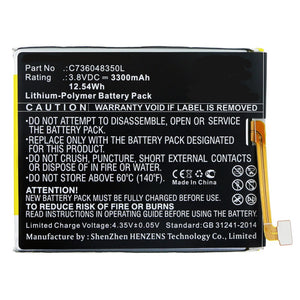 Batteries N Accessories BNA-WB-P10000 Cell Phone Battery - Li-Pol, 3.8V, 3300mAh, Ultra High Capacity - Replacement for Blu C736048350L Battery