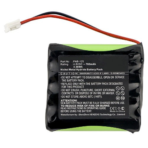 Batteries N Accessories BNA-WB-H8025 2-Way Radio Battery - Ni-MH, 4.8V, 700mAh, Ultra High Capacity Battery - Replacement for Standard Horizon FNB-125 Battery