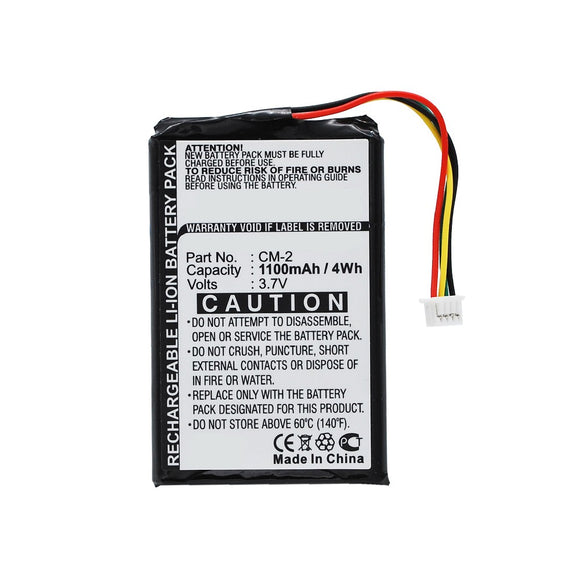 Batteries N Accessories BNA-WB-L15048 GPS Battery - Li-ion, 3.7V, 1100mAh, Ultra High Capacity - Replacement for Packard Bell CM-2 Battery