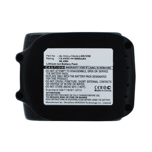 Batteries N Accessories BNA-WB-L6341 Power Tools Battery - Li-Ion, 14.4V, 6000 mAh, Ultra High Capacity Battery - Replacement for Makita 194065-3 Battery