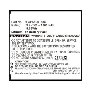 Batteries N Accessories BNA-WB-L16851 Cell Phone Battery - Li-ion, 3.7V, 1500mAh, Ultra High Capacity - Replacement for Prestigio PAP5400 DUO Battery