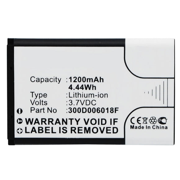 Batteries N Accessories BNA-WB-L3206 Cell Phone Battery - Li-Ion, 3.7V, 1200 mAh, Ultra High Capacity Battery - Replacement for Blu 300D006018F Battery