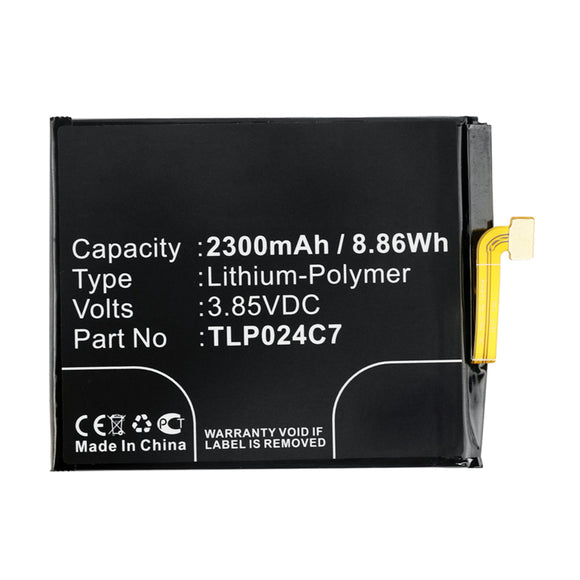 Batteries N Accessories BNA-WB-P14477 Cell Phone Battery - Li-Pol, 3.85V, 2300mAh, Ultra High Capacity - Replacement for Alcatel TLP024C7 Battery