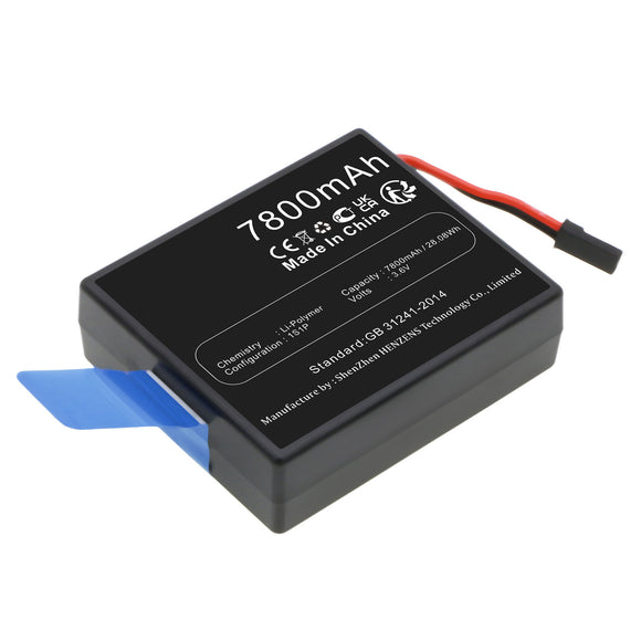 Batteries N Accessories BNA-WB-P17789 Remote Control Battery - Li-Pol, 3.6V, 7800mAh, Ultra High Capacity - Replacement for YUNEEC YP-2 Battery