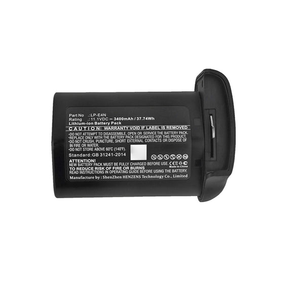 Batteries N Accessories BNA-WB-L10230 Digital Camera Battery - Li-ion, 11.1V, 3400mAh, Ultra High Capacity - Replacement for Canon LP-E4N Battery