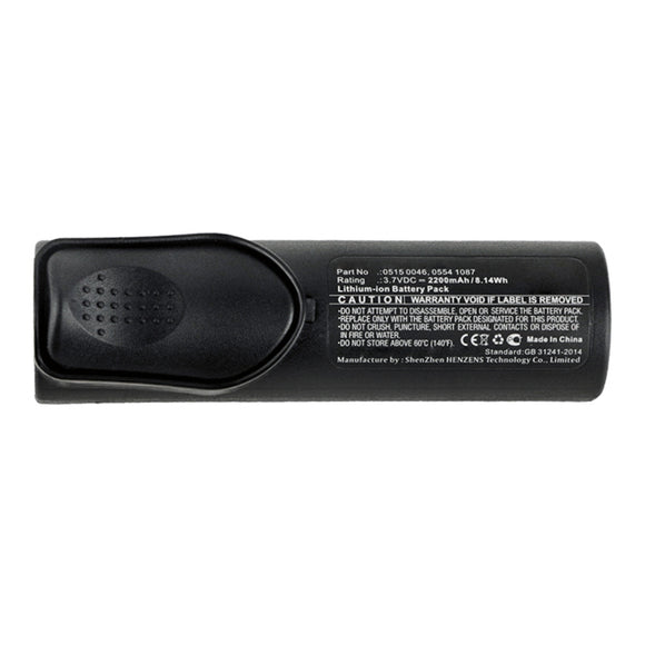 Batteries N Accessories BNA-WB-L13379 Equipment Battery - Li-ion, 3.7V, 2200mAh, Ultra High Capacity - Replacement for Testo 0515 0046 Battery