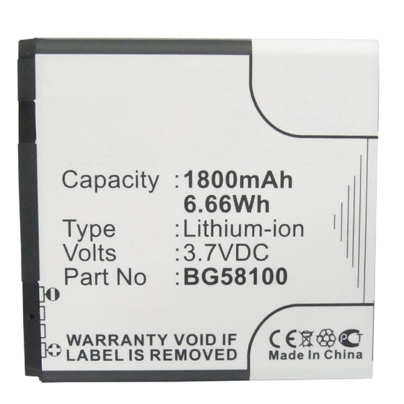 Batteries N Accessories BNA-WB-L3299 Cell Phone Battery - Li-Ion, 3.7V, 1800 mAh, Ultra High Capacity Battery - Replacement for Google 35H00150-00M Battery